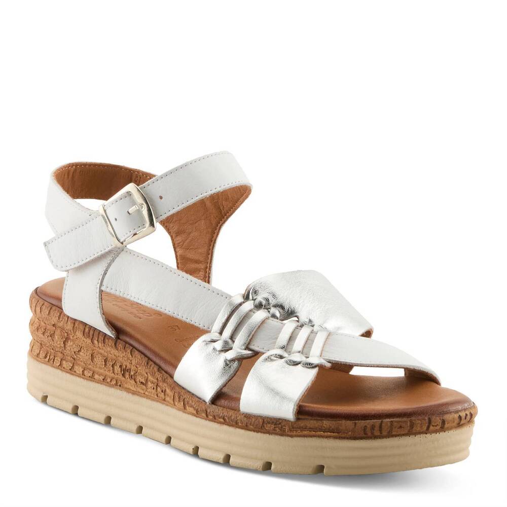 NEW SPRING STEP SHOES women's kirra sandal in white multi